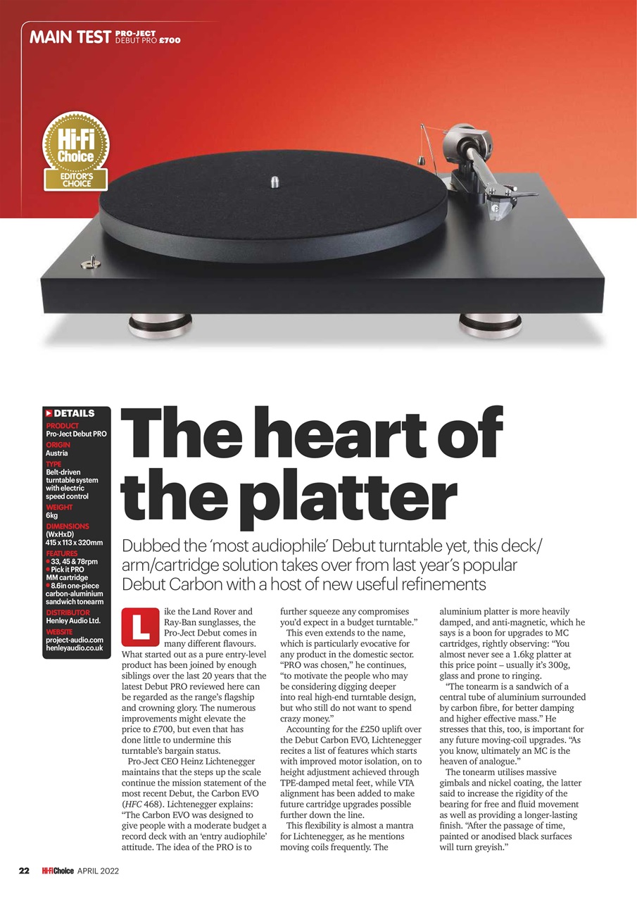 Hi-Fi Choice Preview Pages