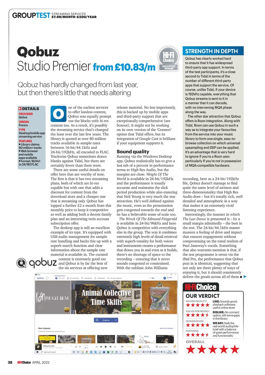 Hi-Fi Choice Preview Pages