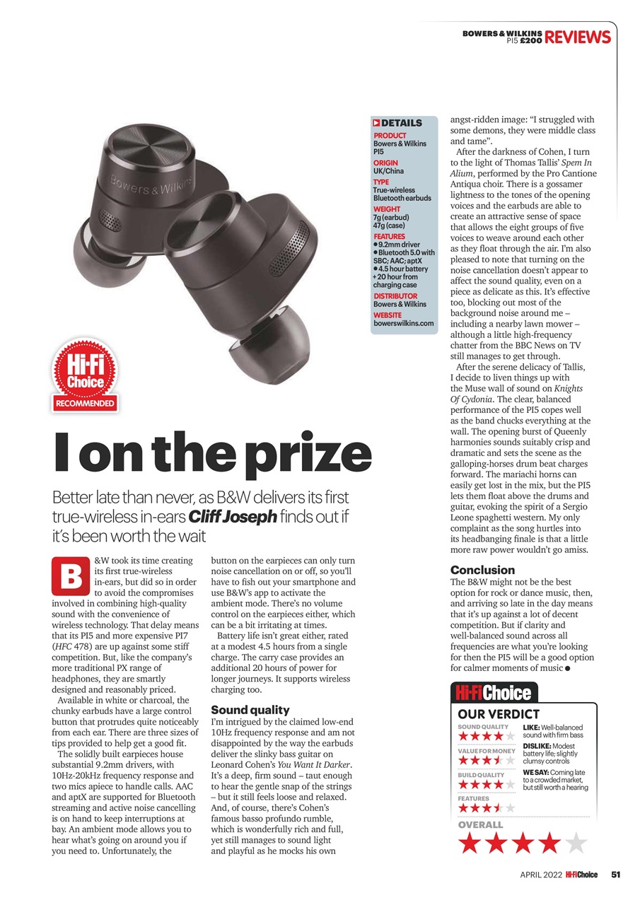 Hi-Fi Choice Preview Pages