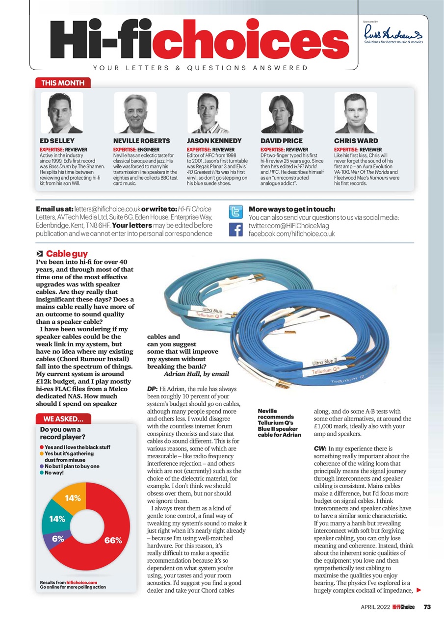Hi-Fi Choice Preview Pages