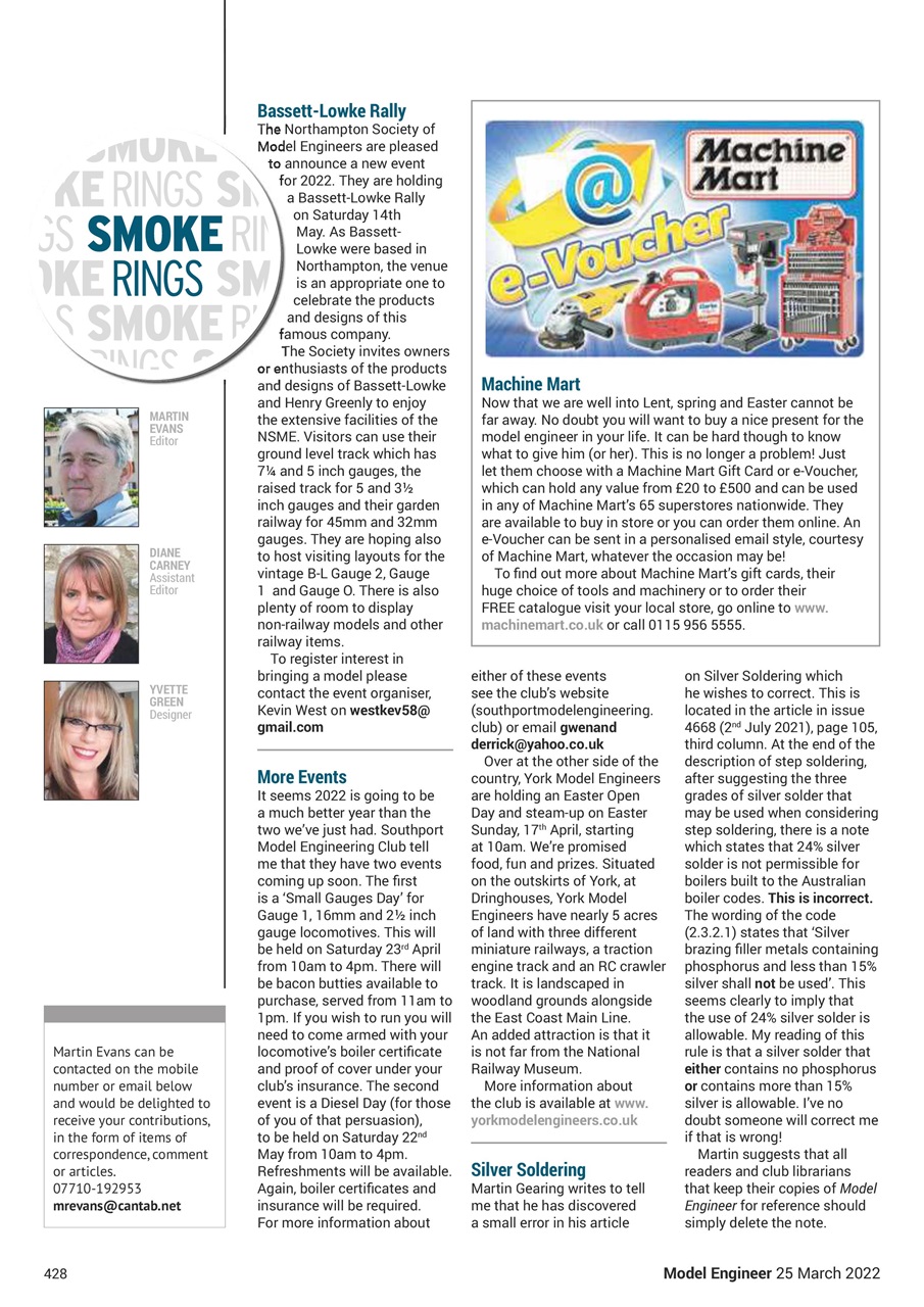 Model Engineer Preview Pages