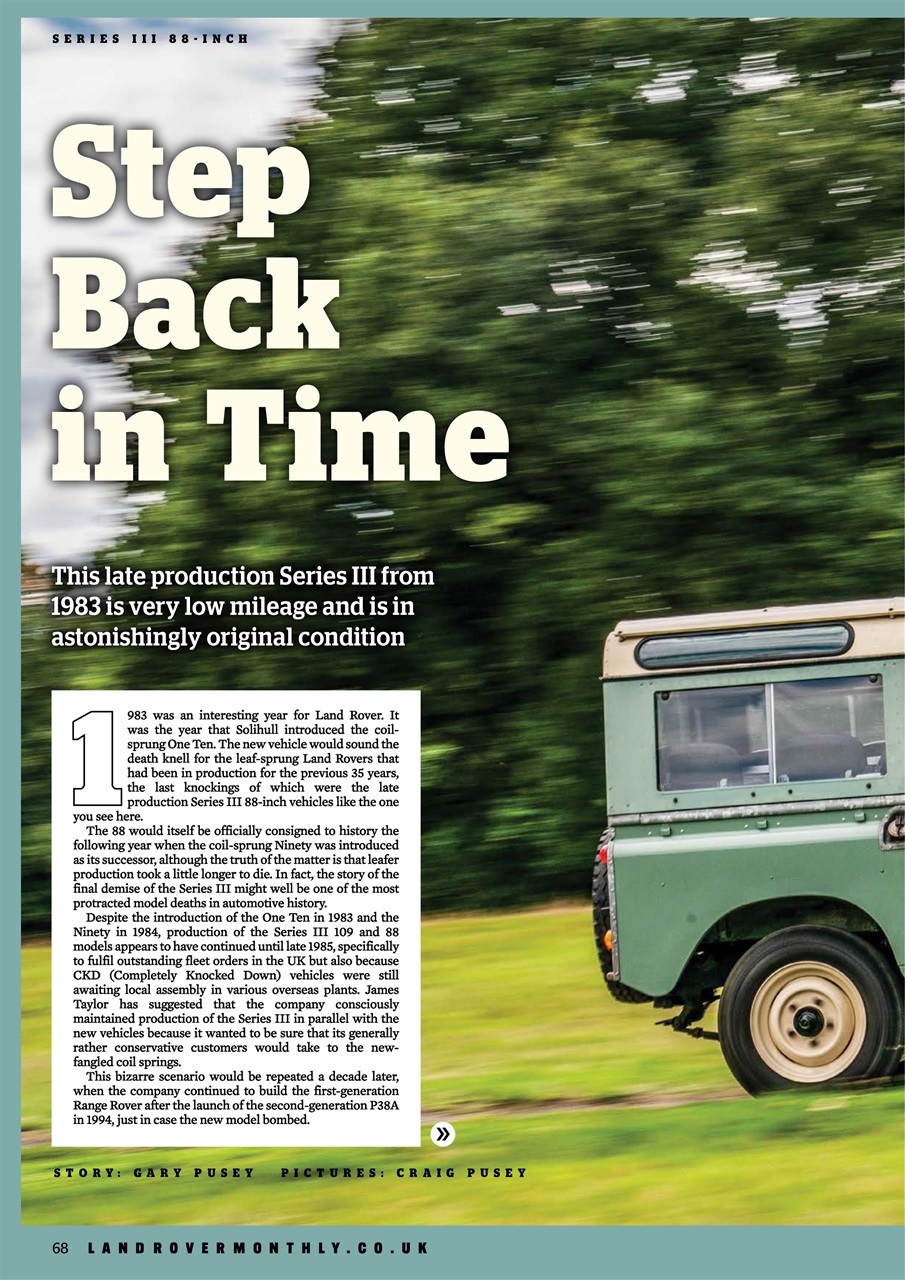 Land Rover Monthly Preview Pages