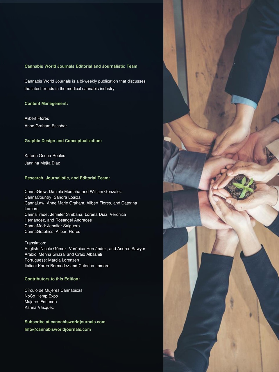 Cannabis World Journals Preview Pages