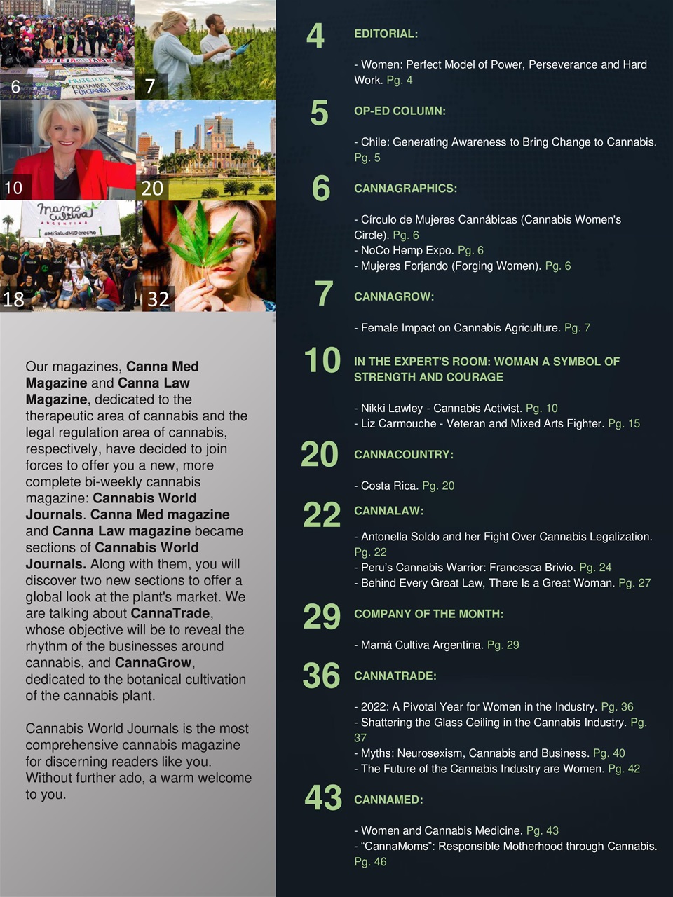 Cannabis World Journals Preview Pages