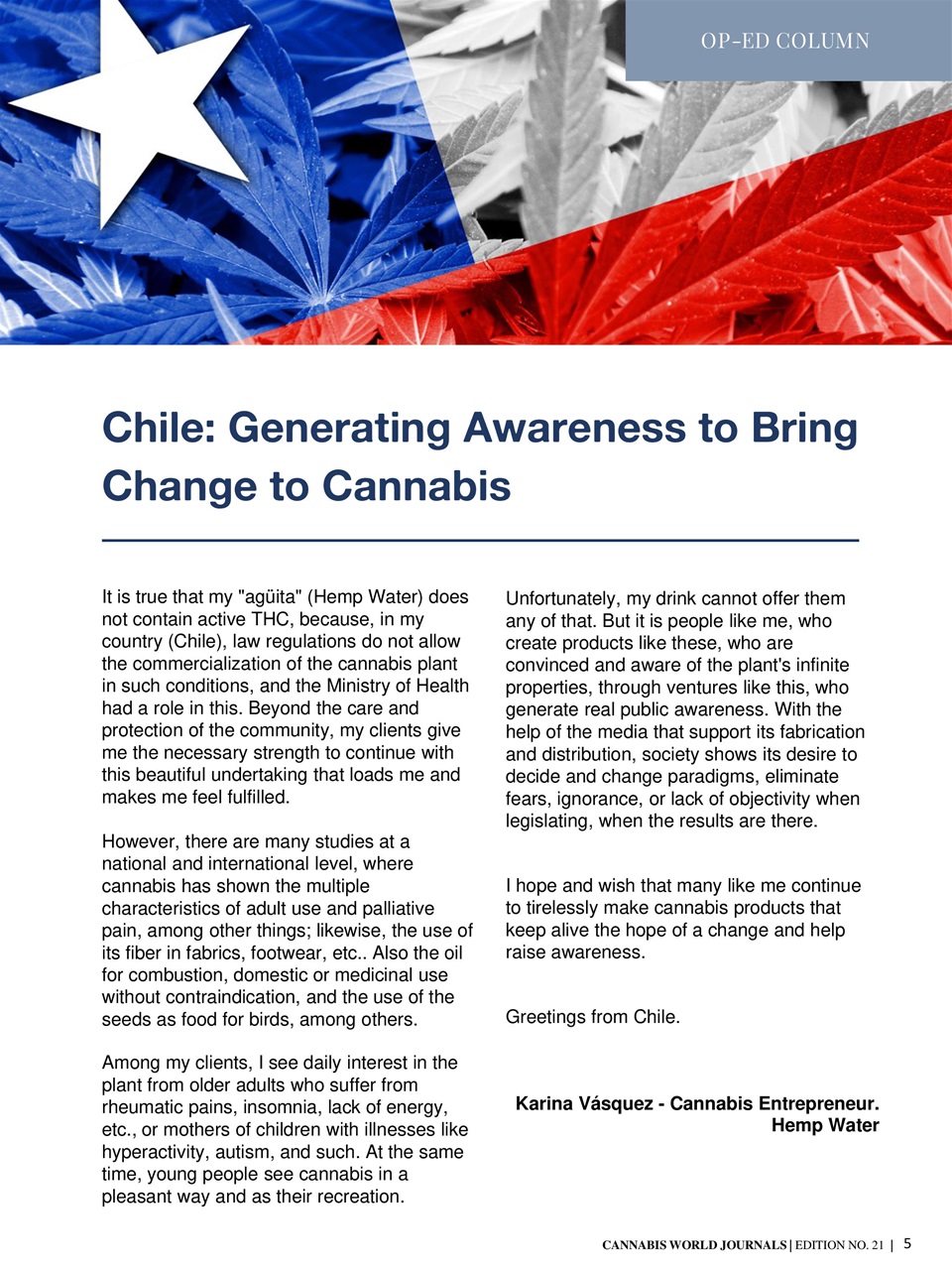 Cannabis World Journals Preview Pages