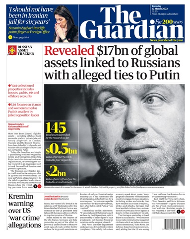 The Guardian Newspaper issue Tuesday, March 22, 2022