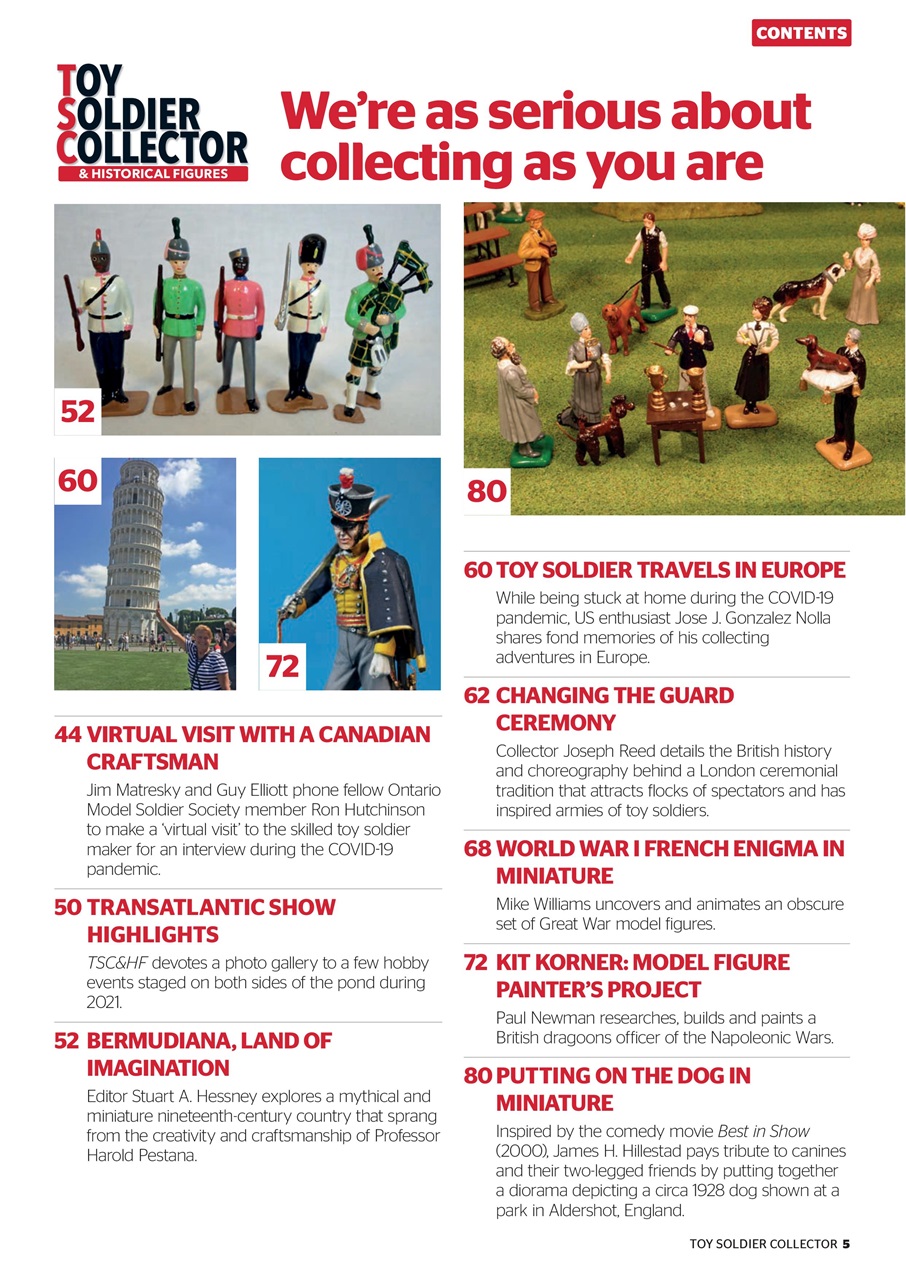 Toy Soldier Collector and Historical Figures Preview Pages