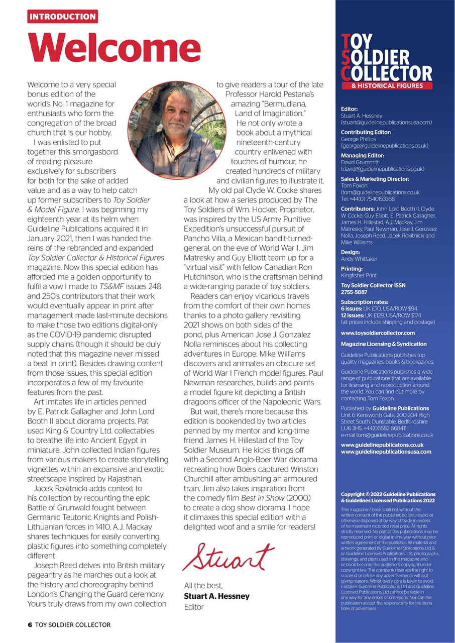 Toy Soldier Collector and Historical Figures Preview Pages