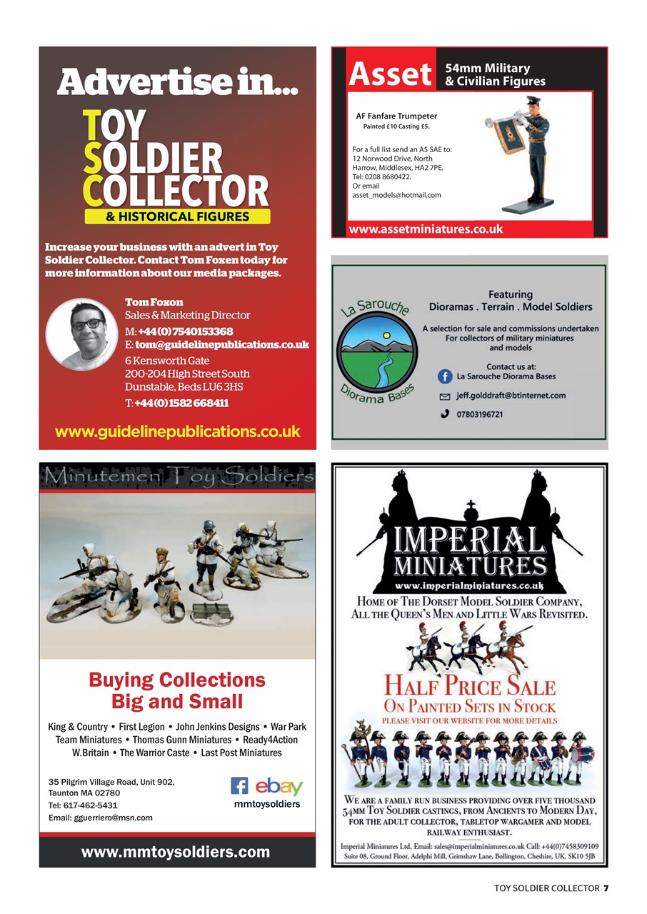 Toy Soldier Collector and Historical Figures Preview Pages