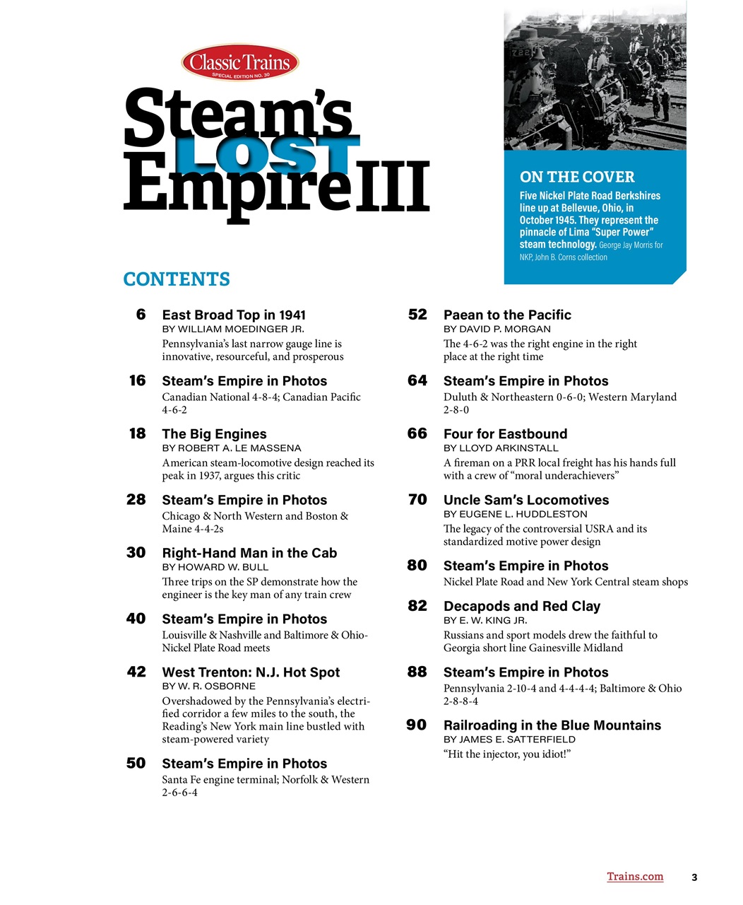 Classic Trains Preview Pages