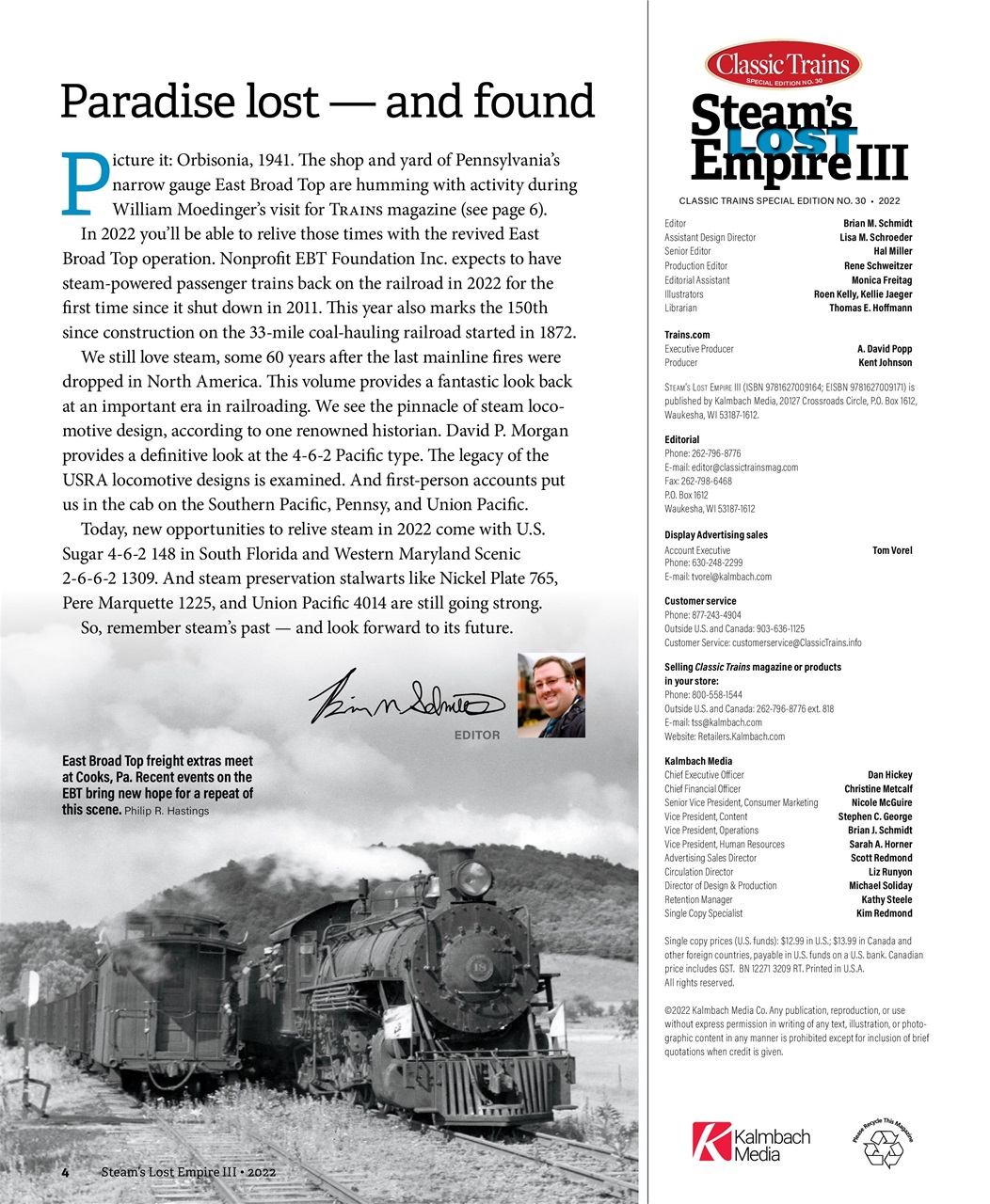 Classic Trains Preview Pages
