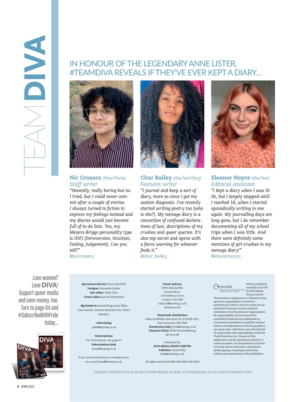 DIVA Magazine Preview Pages