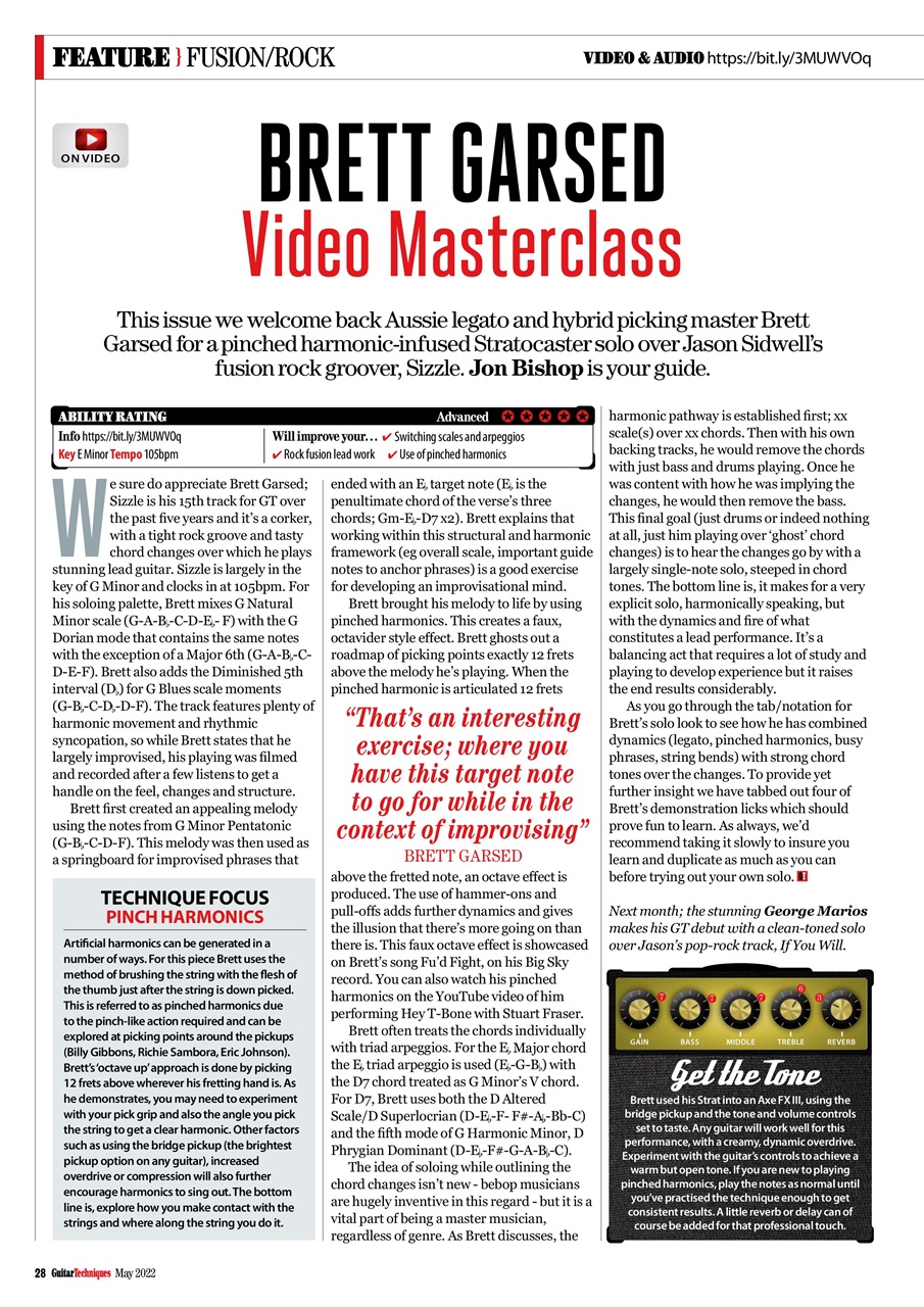 Guitar Techniques Preview Pages