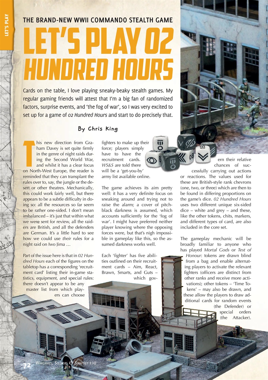 Wargames, Soldiers & Strategy Preview Pages