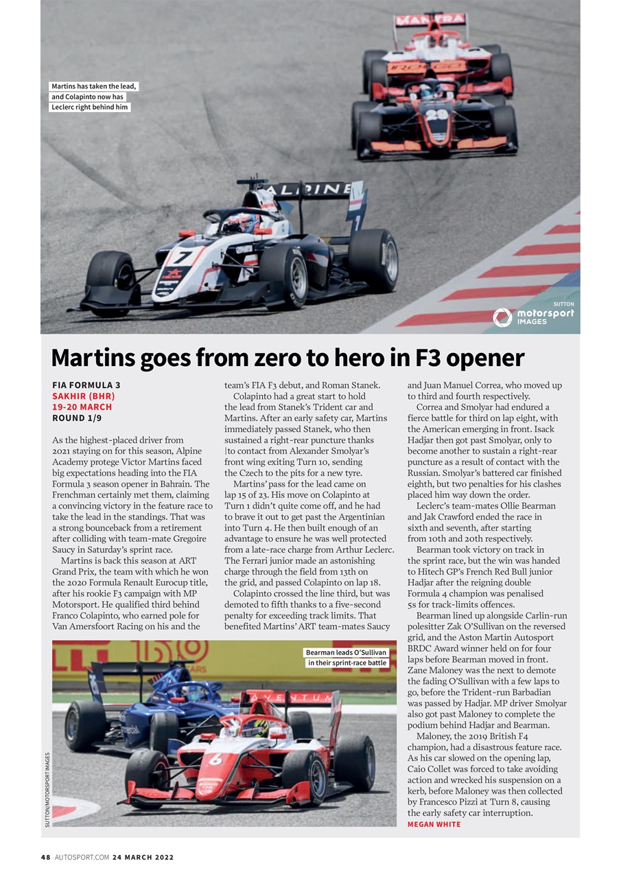 Autosport Preview Pages