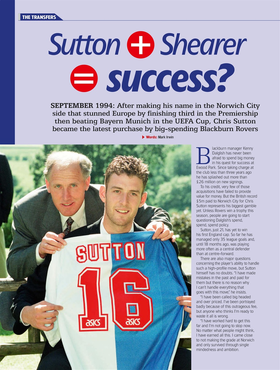 World Soccer Presents Preview Pages