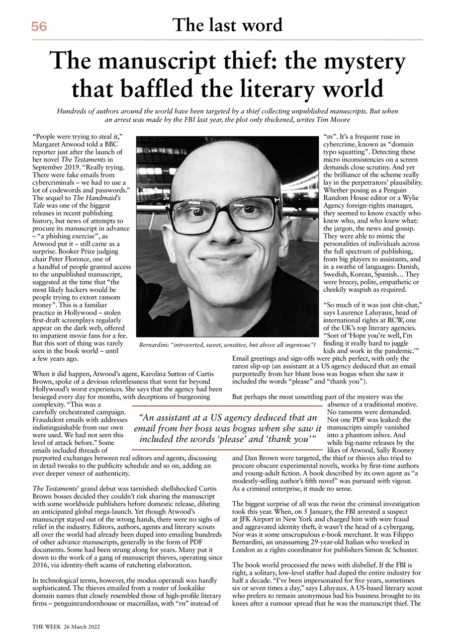 The Week Preview Pages