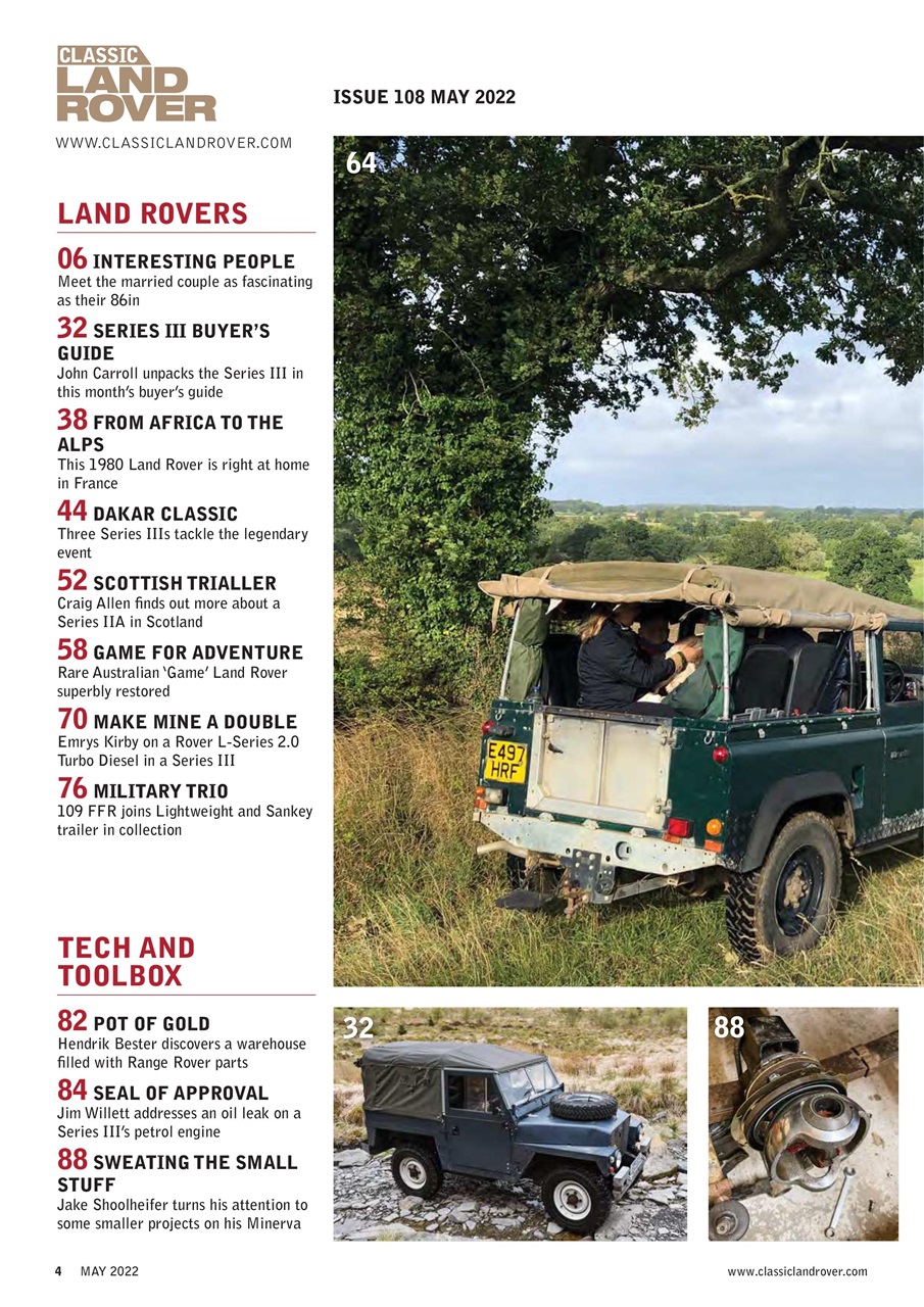 Classic Land Rover Magazine Preview Pages