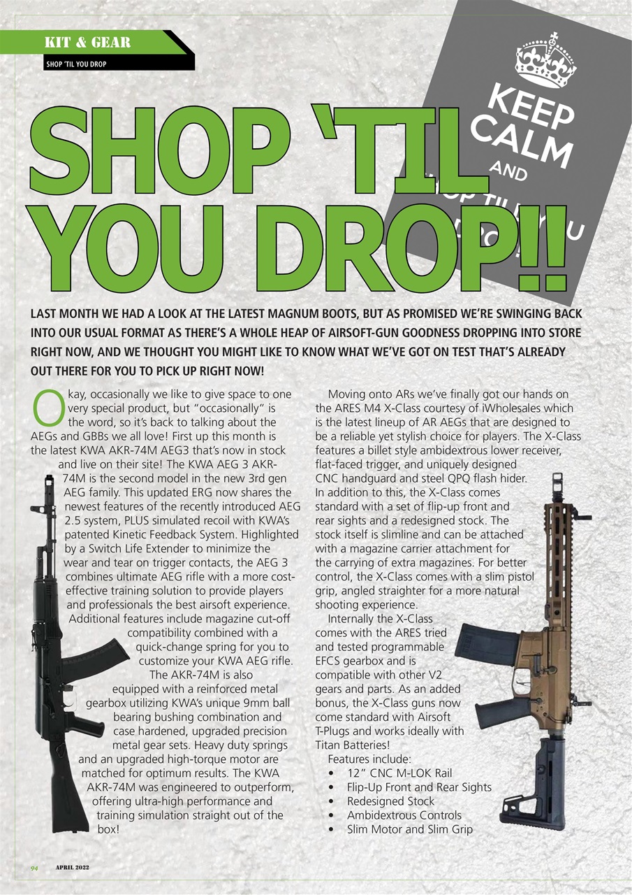 Airsoft Action Preview Pages