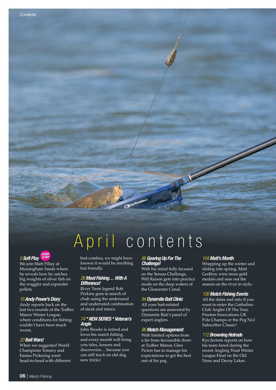 Match Fishing Preview Pages