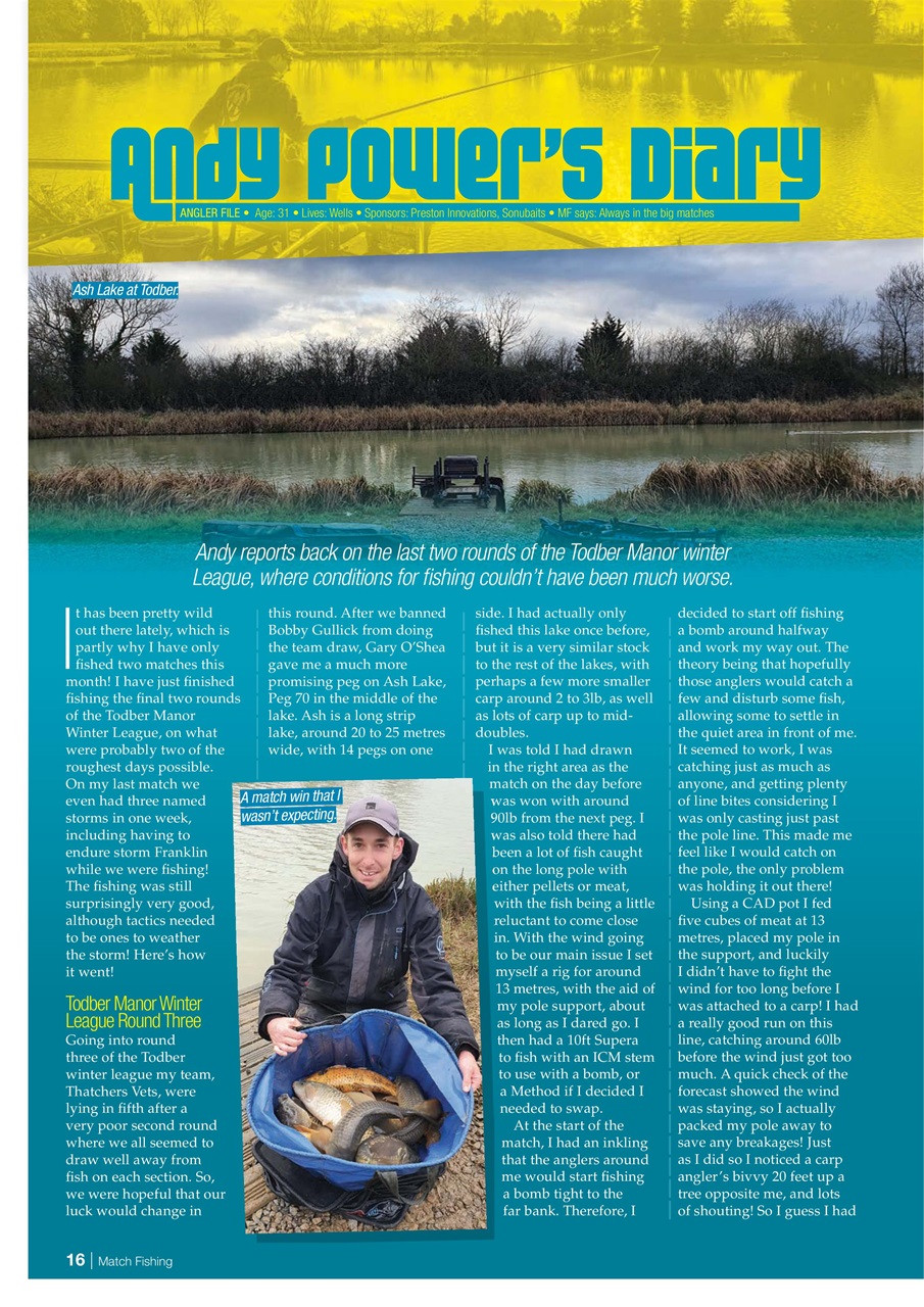 Match Fishing Preview Pages