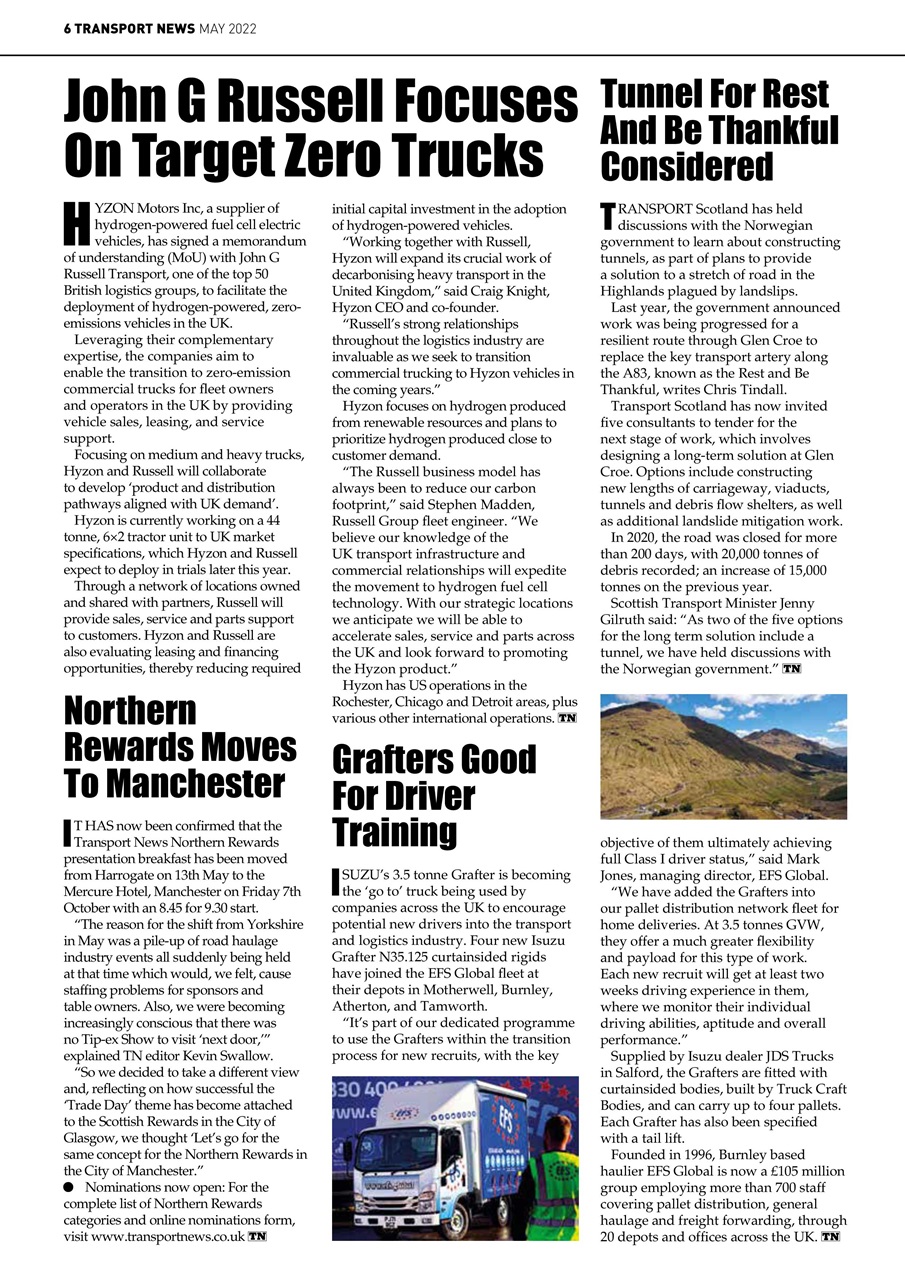 Transport News Preview Pages