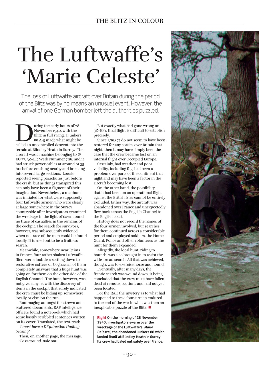 The Blitz in Colour Preview Pages