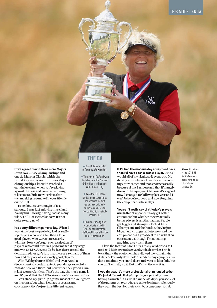 Today's Golfer Preview Pages