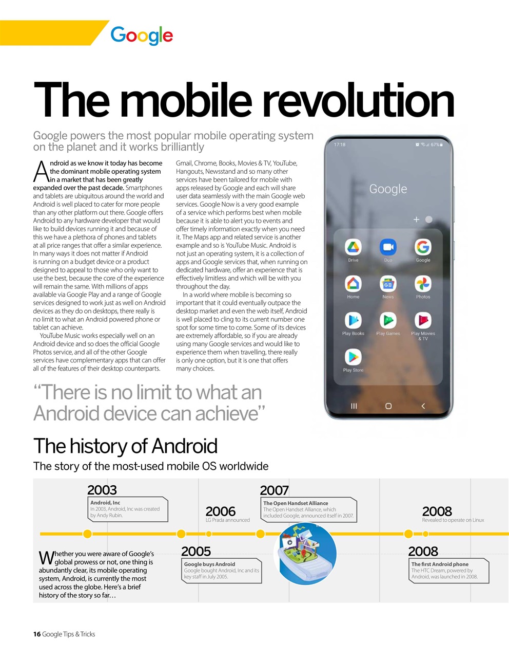 Technology Bookazine Preview Pages