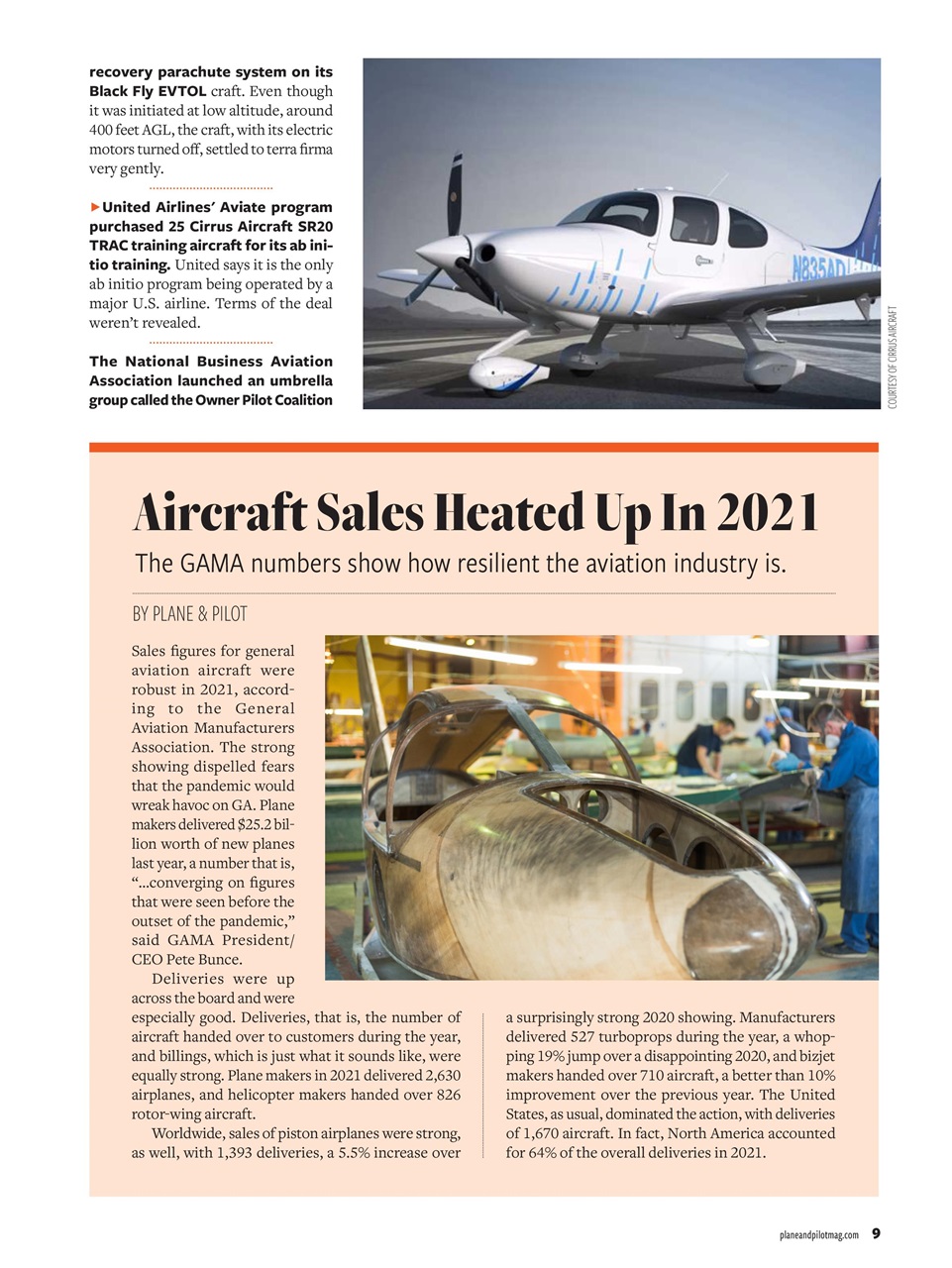 Plane & Pilot Preview Pages