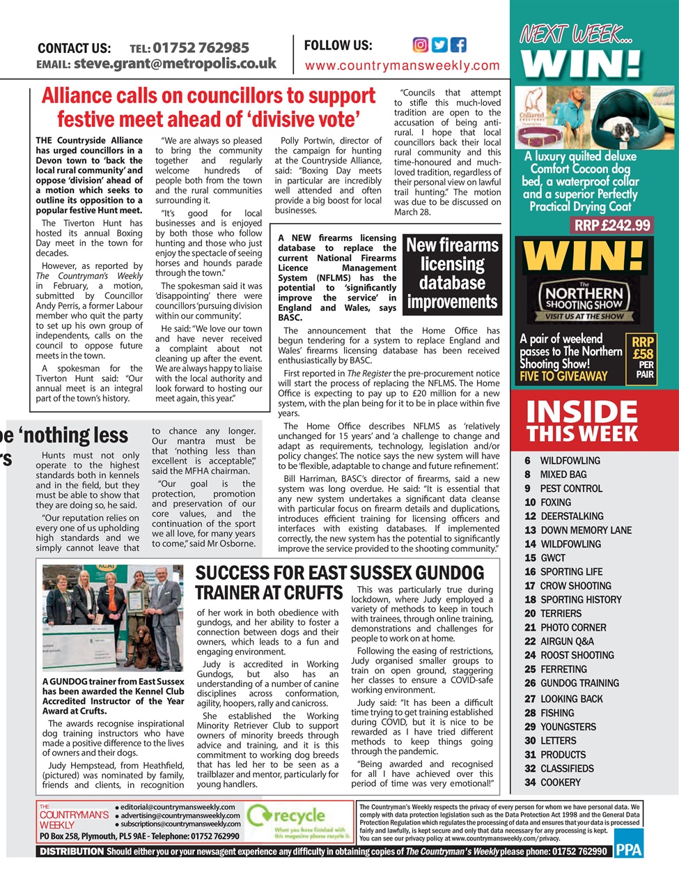 Countryman's Weekly Preview Pages