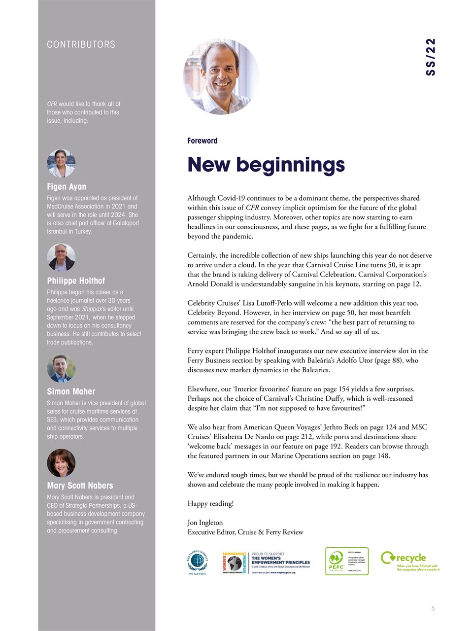 Cruise & Ferry Preview Pages