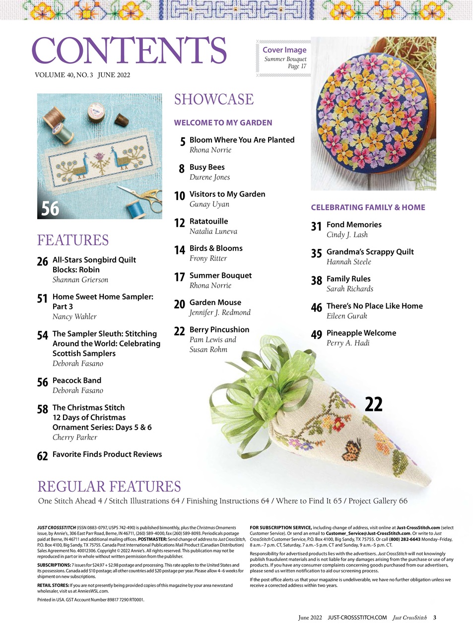 Just CrossStitch Preview Pages