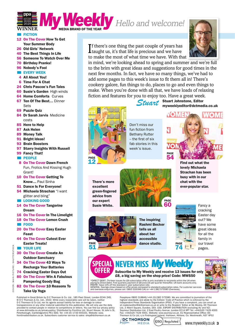 My Weekly Preview Pages