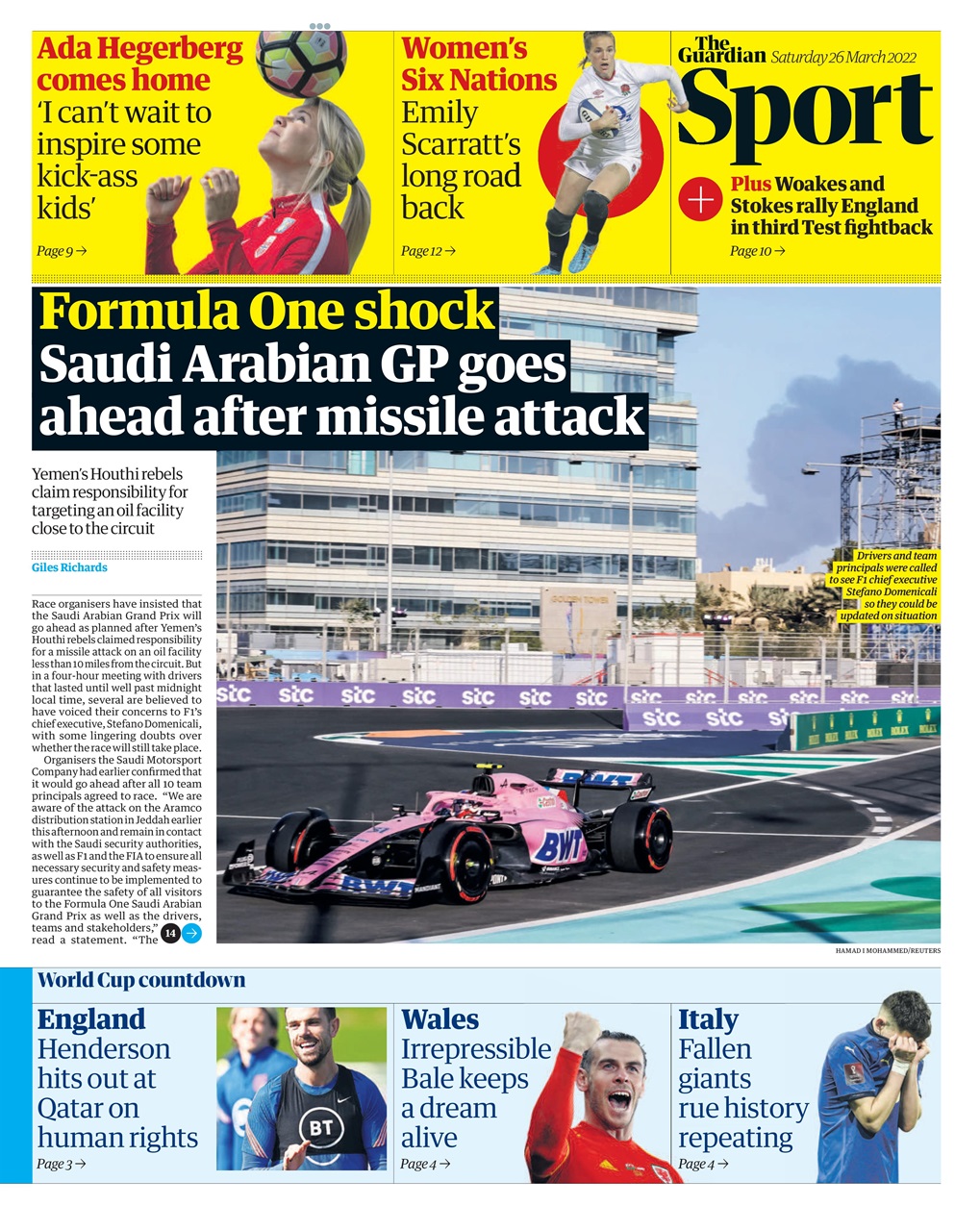 The Guardian Newspaper Preview Pages