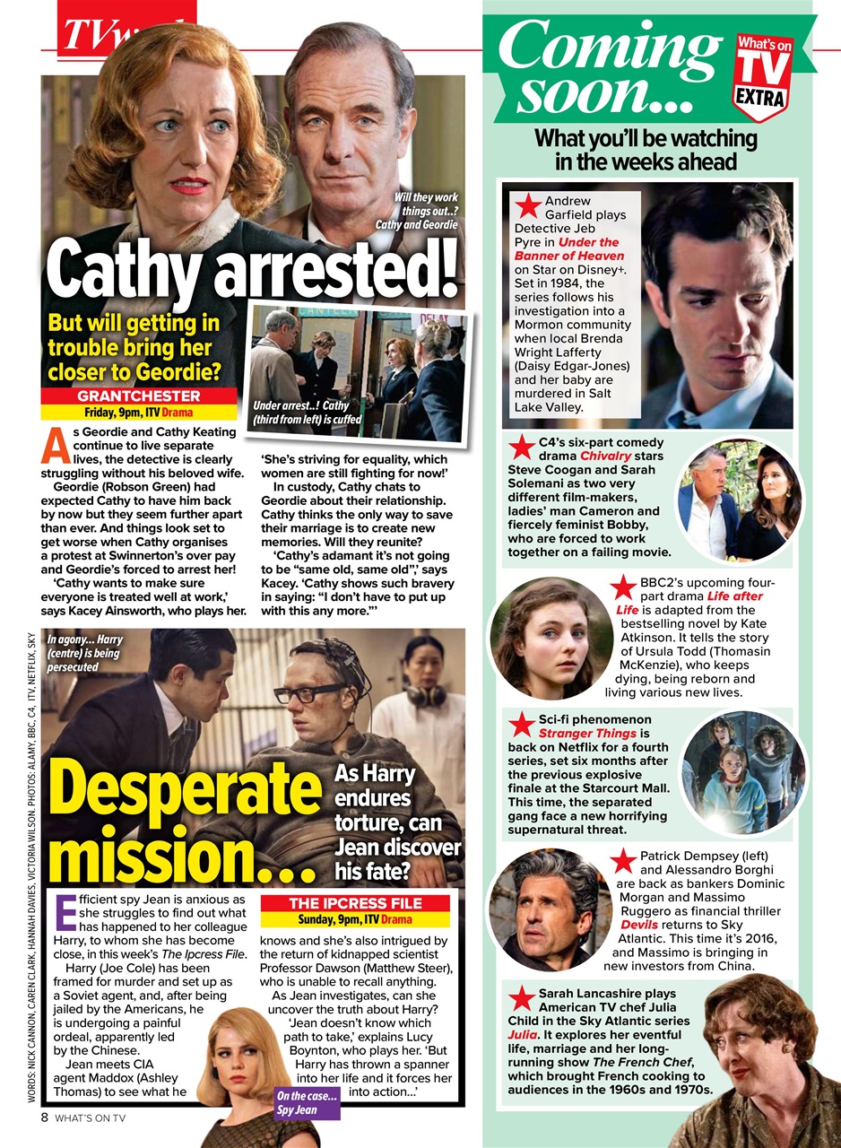 What's on TV Preview Pages