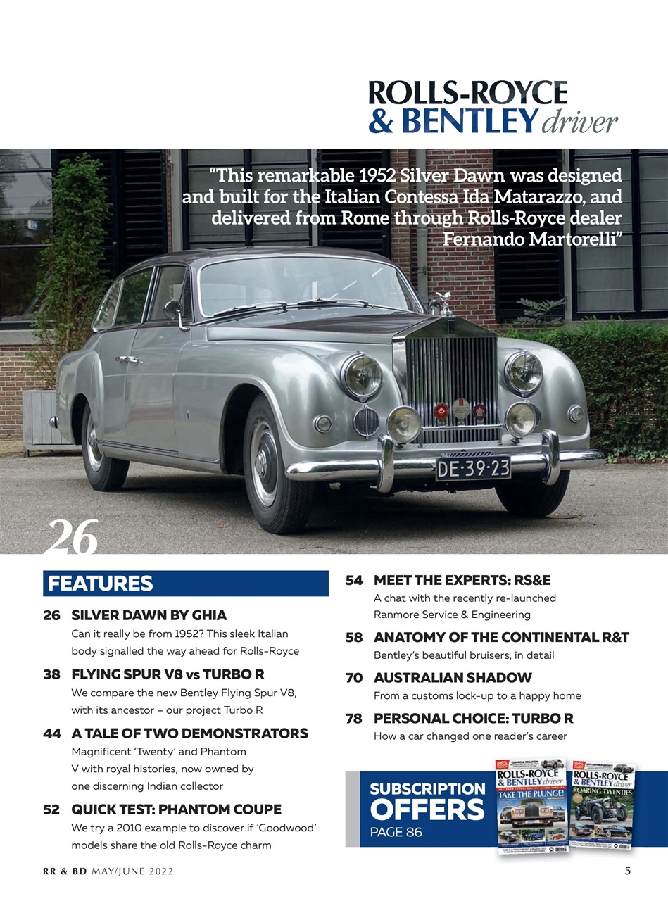 Rolls-Royce & Bentley Driver Preview Pages