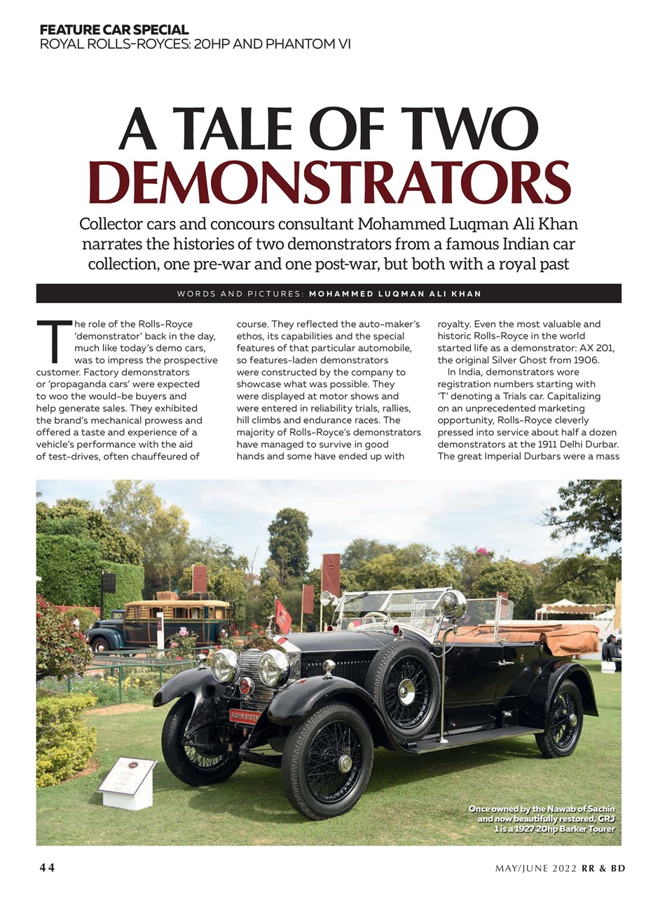 Rolls-Royce & Bentley Driver Preview Pages