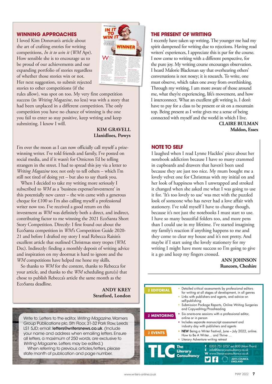 Writing Magazine Preview Pages