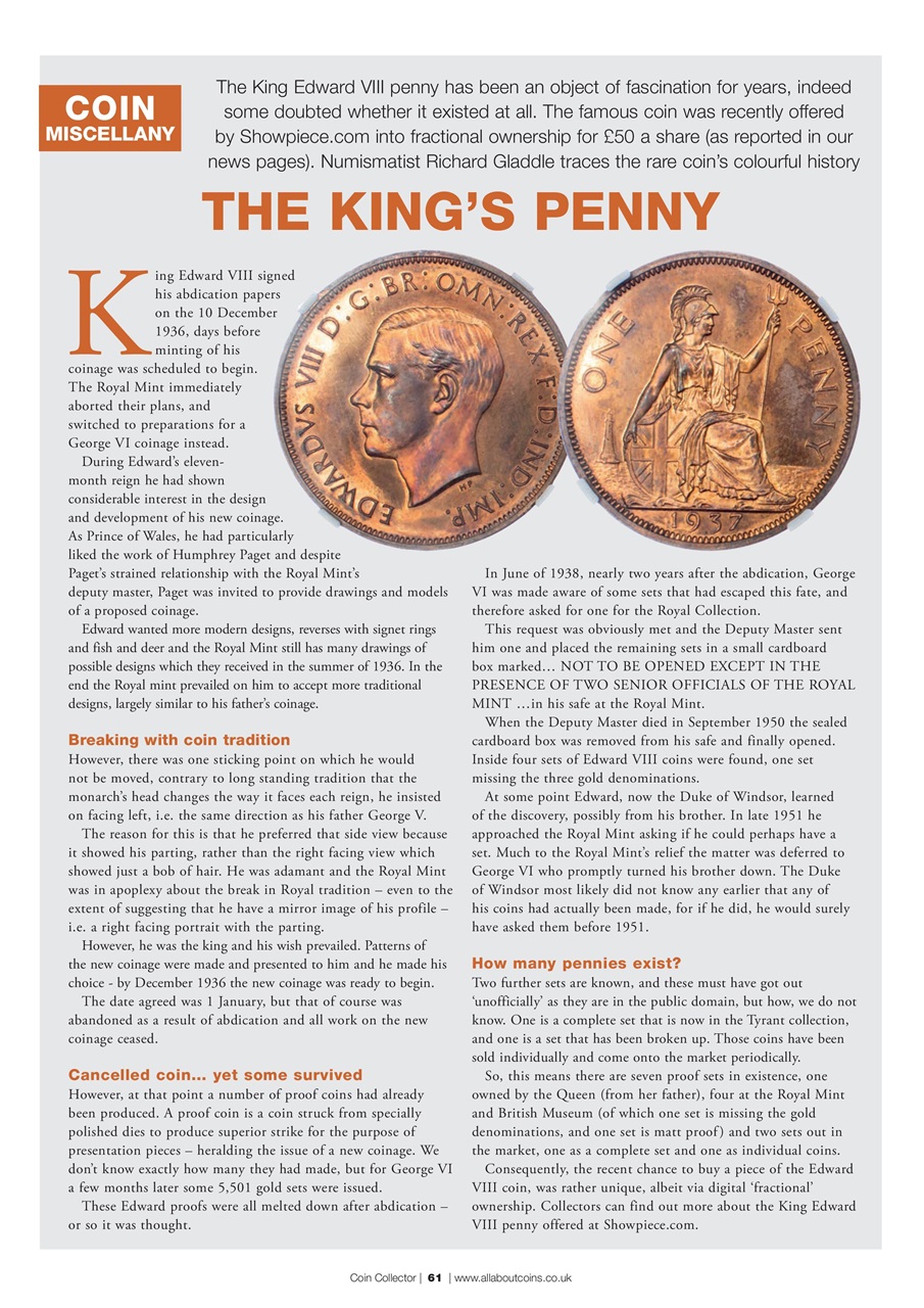 Coin Collector Preview Pages