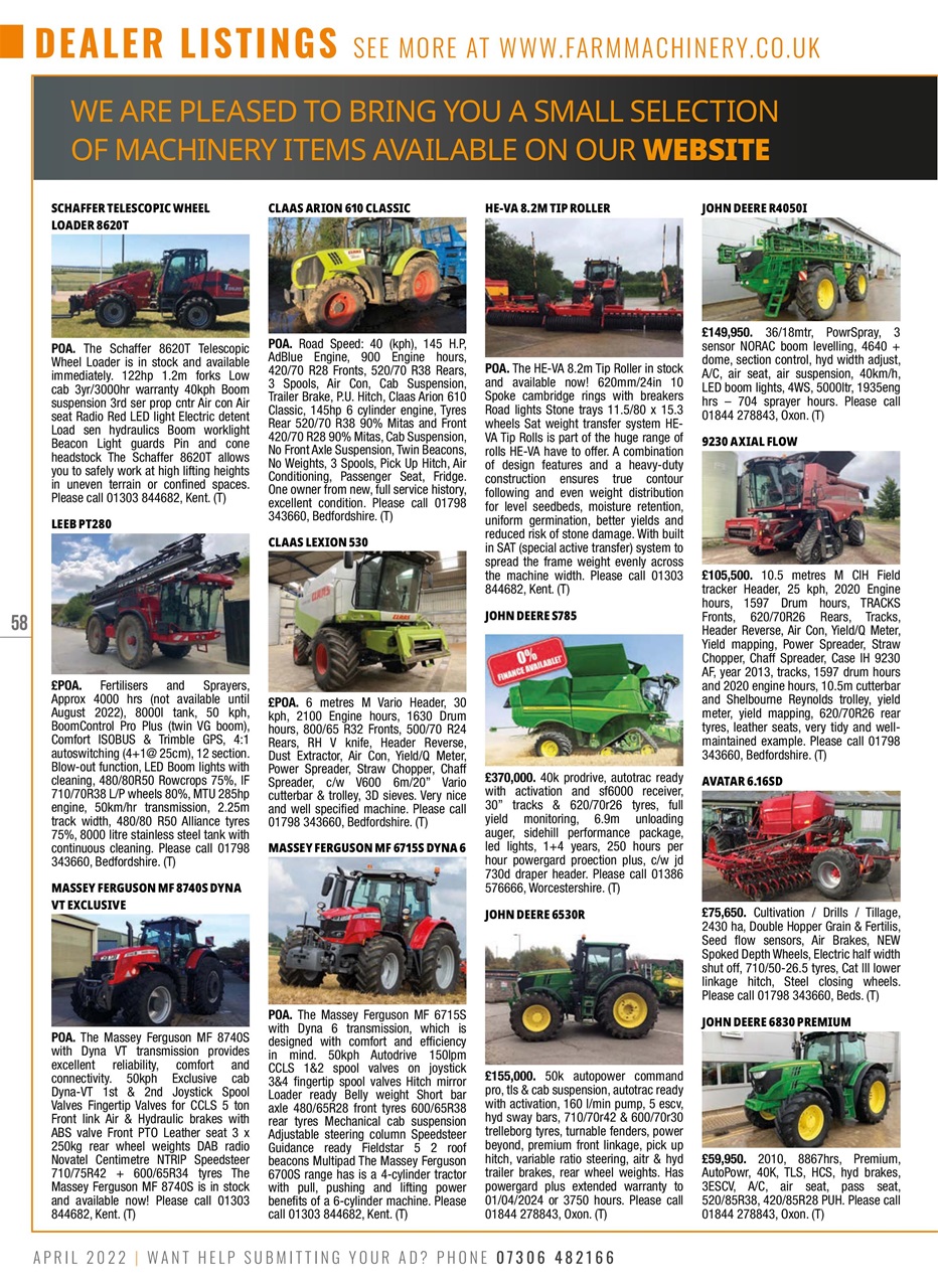 Farm Machinery Preview Pages