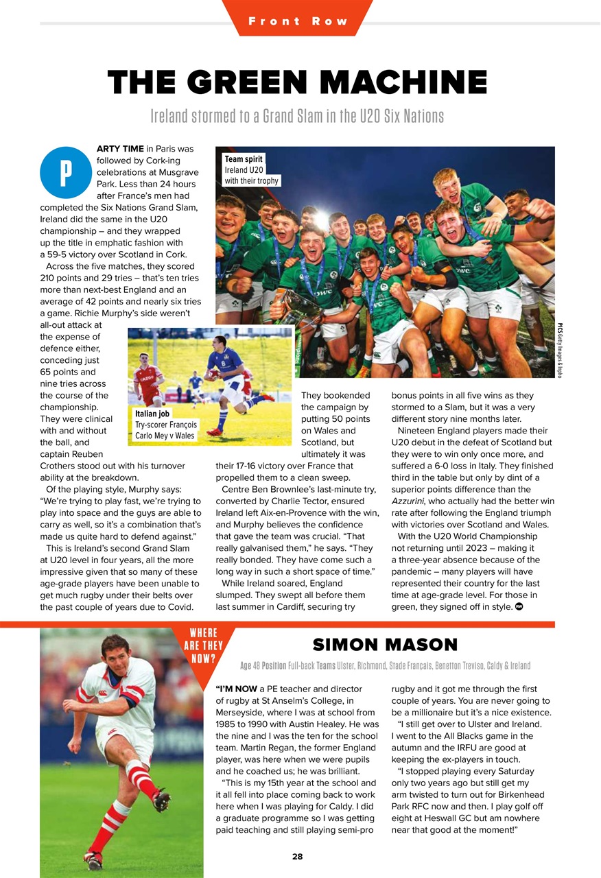 Rugby World Preview Pages