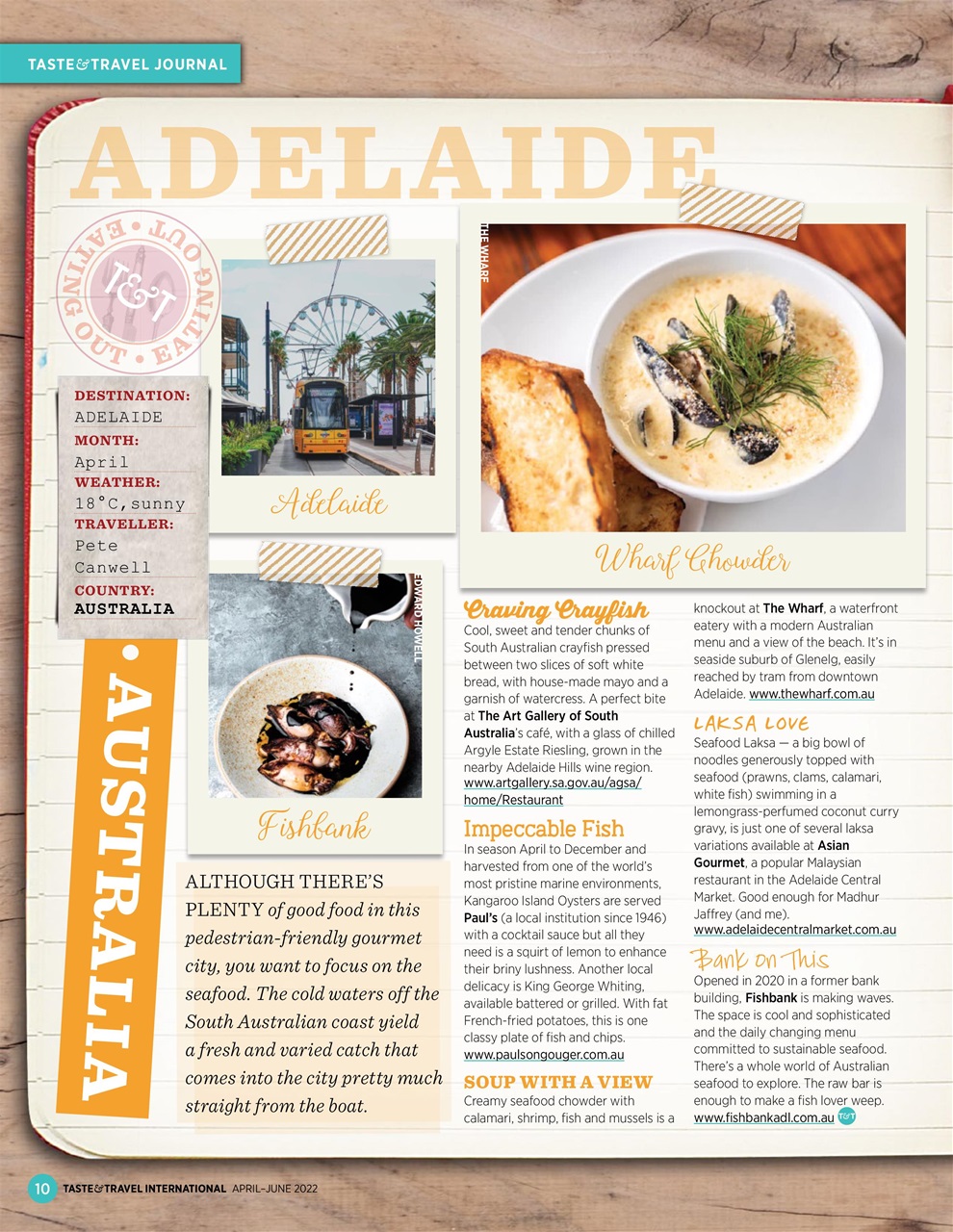 Taste & Travel International Preview Pages