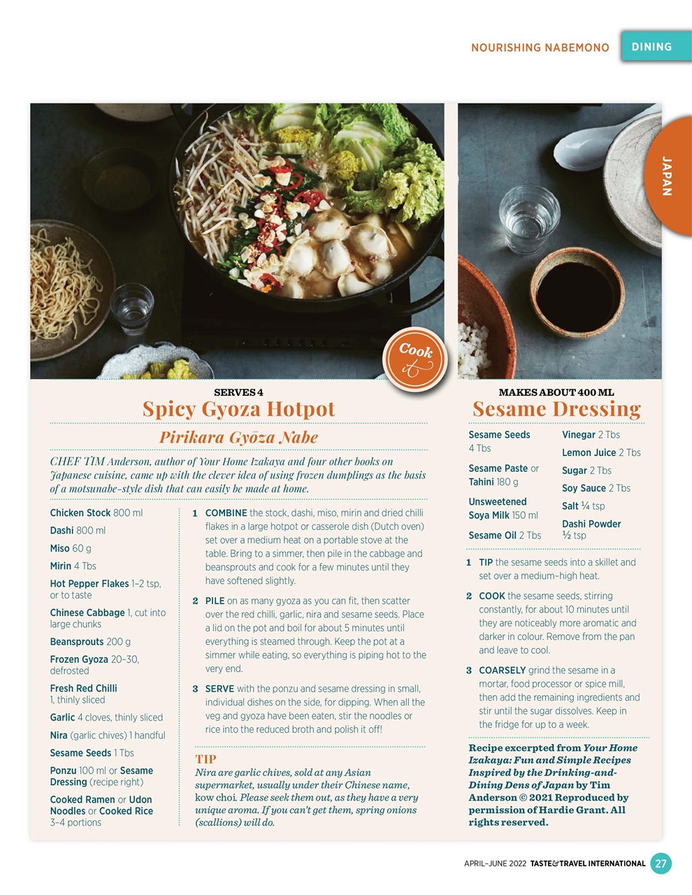 Taste & Travel International Preview Pages