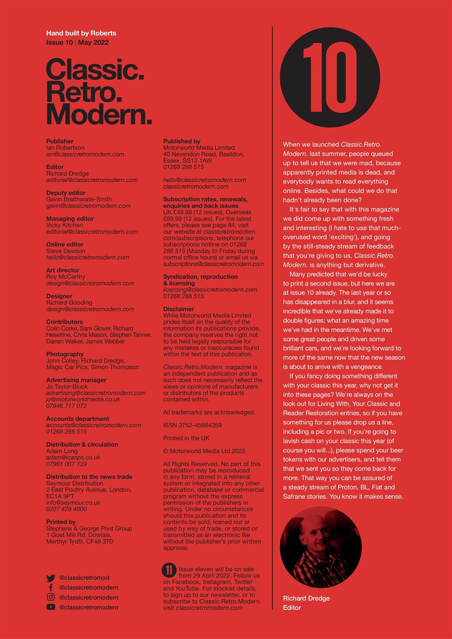 Classic Retro Modern Magazine Preview Pages