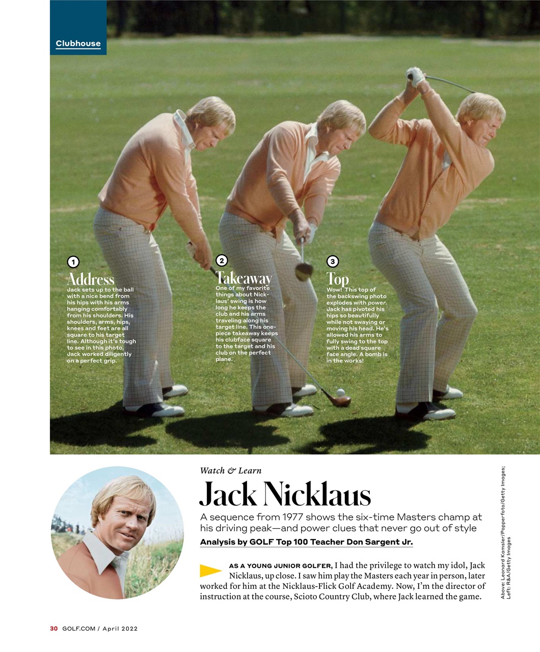 Golf Magazine Preview Pages