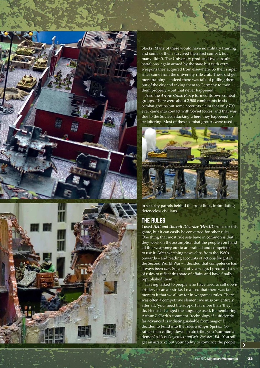 Miniature Wargames Preview Pages
