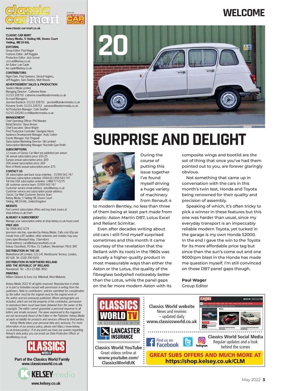 Classic Car Mart Preview Pages
