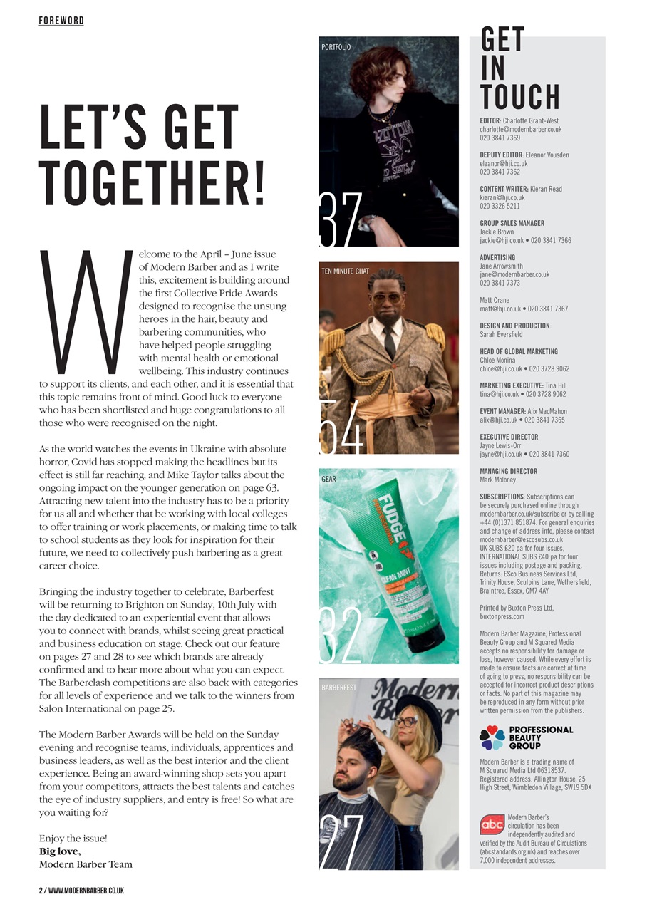 Modern Barber Preview Pages