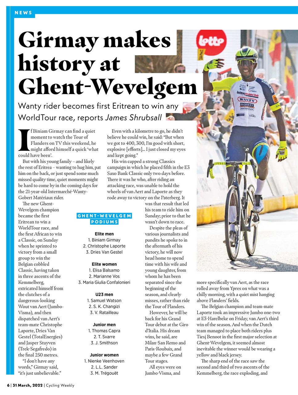 Cycling Weekly Preview Pages